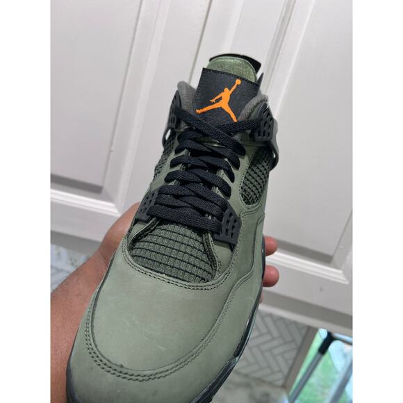 Undefeated x Air Jordan 4 Retro 2025 Deep Green/Clementine size 13 IB1519-200 main image 7